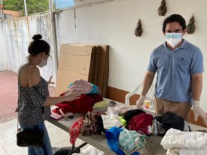 Food and clothes donations for UP Program in Honduras